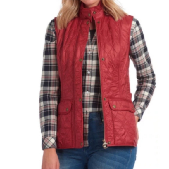 Women's Barbour Cavalry Quilted Vest Women's Size 8